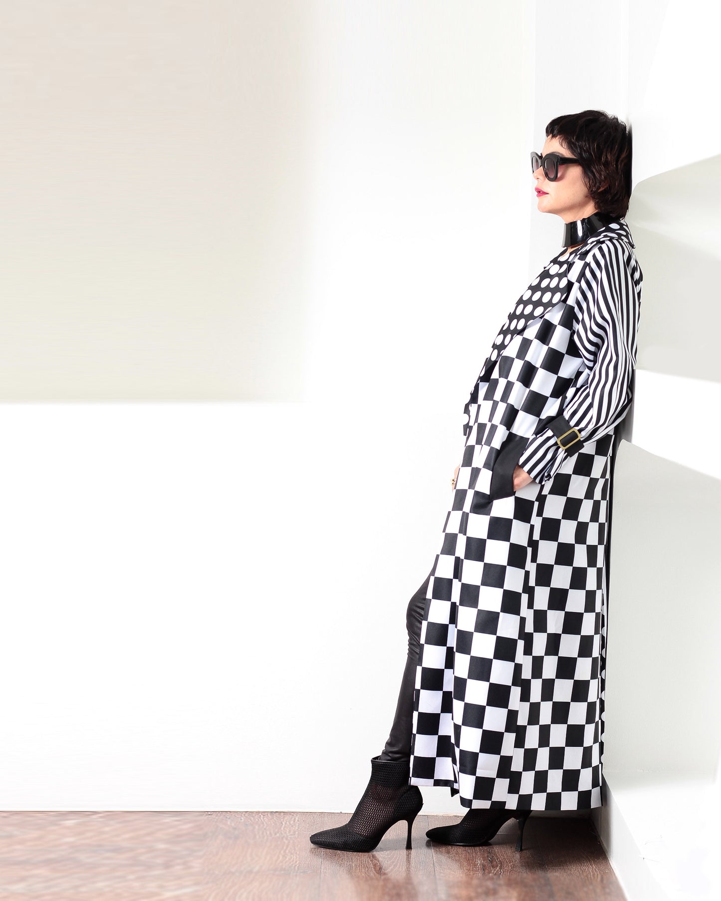 Trench Largo de Estampados Multimix